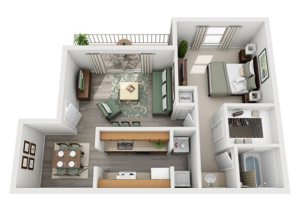 Cascade floor plan layout